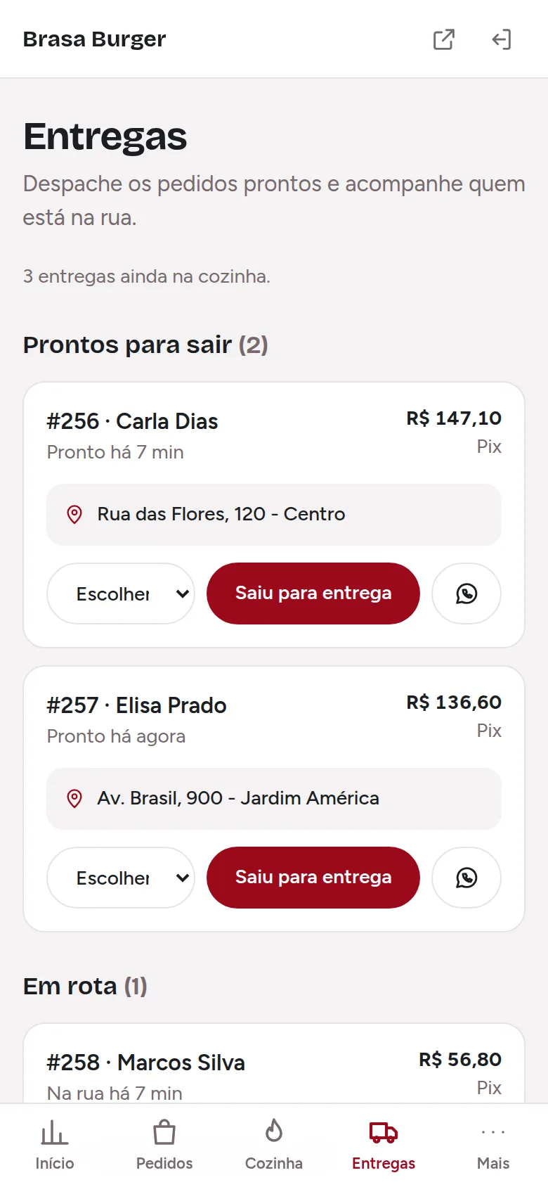 Entregas